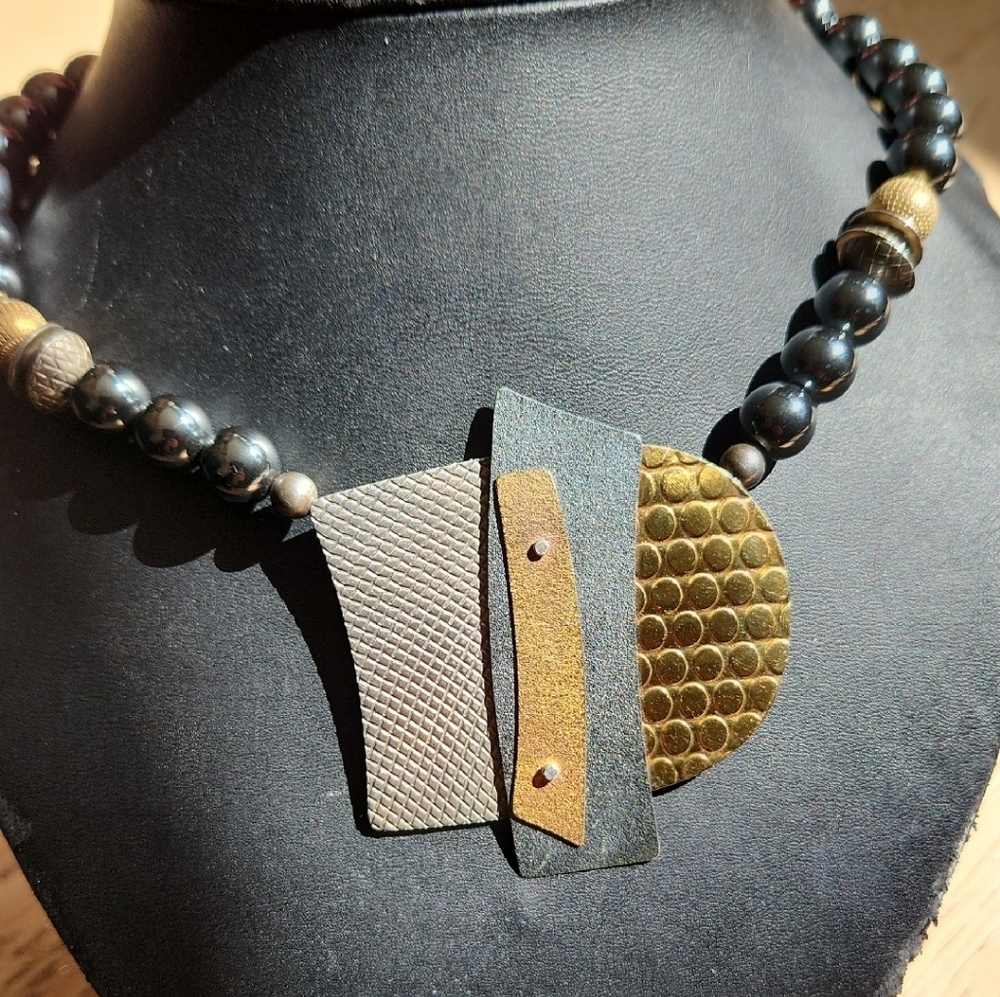 Vintage Modernist Geometric Necklace by Edelstein